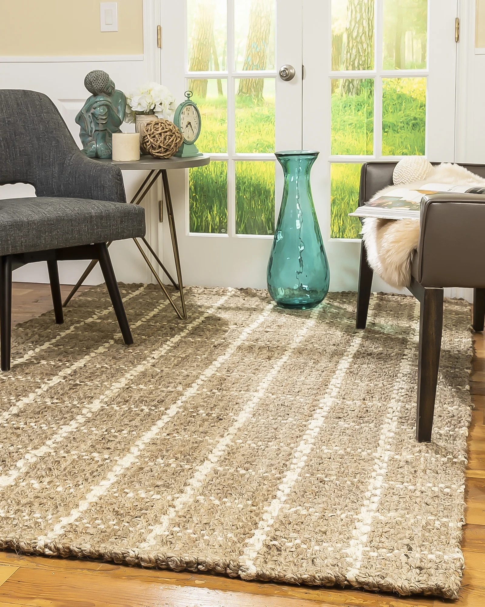 Angelina Basketweave Jute Rug, 5' x 8' | Walmart (US)