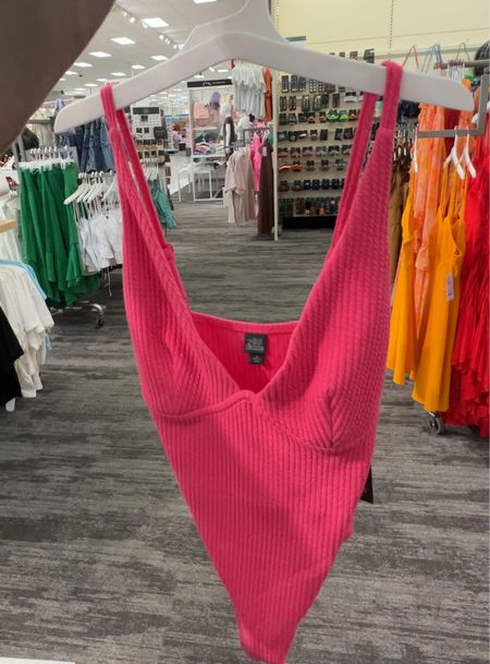 Wild Fable ribbed hot pink bodysuit 

#LTKstyletip #LTKsalealert #LTKfit