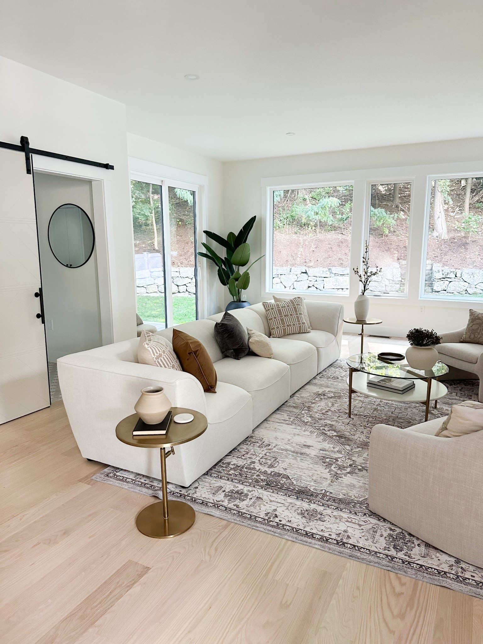 ✨ Light, bright & perfectly styled ✨ This living room is all about layering cozy neutrals with luxe textures and just the right pop of greenery. Clean lines, plush seating, and those big windows create a space that feels both modern and welcoming. 🤍
Would you curl up here with a book or host friends? 🪞 #StagedToSell #LTKHome #NeutralDecor #LivingRoomGoals

#LTKHome #LTKSeasonal