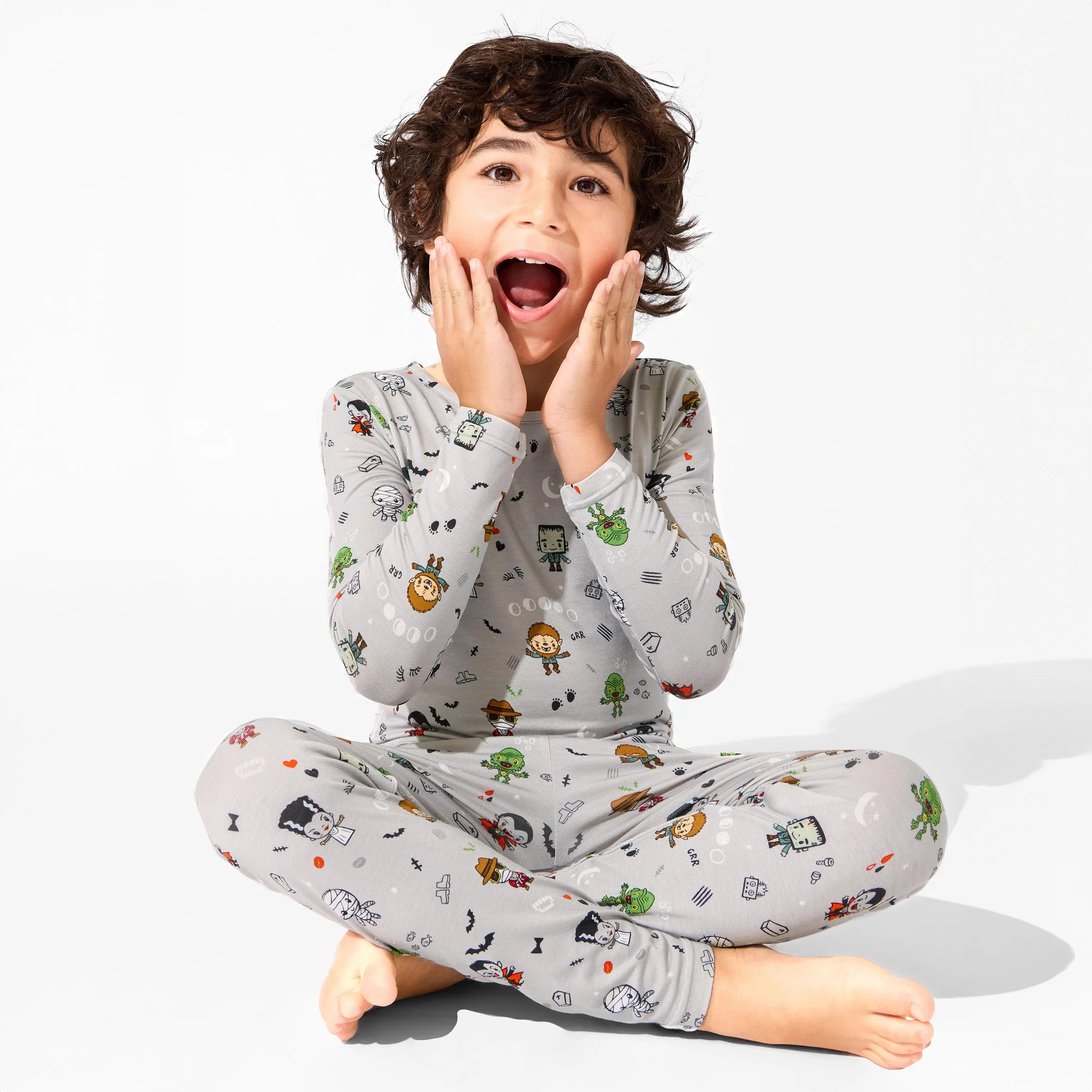 Little Monsters Bamboo Kids Pajamas | Bellabu Bear