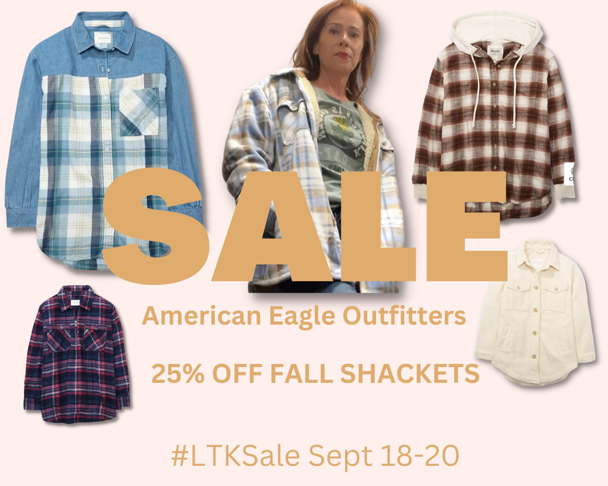 25% OFF FALL SHACKETS!
get 25% off all items at American Eagle Outfitters Sept 18-20 in the LTK App, including Shackets.

#LTKsalealert #LTKSale #LTKfit