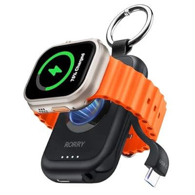 RORRY Portable Charger for Apple Watch, 2500mAh Fast Charging for iWatch Charger,… | Amazon (US)