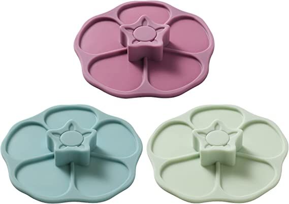Keweilian Petal Silicone Cup Covers (Set of 3) ， Multicolored Silicone Lids for Mugs, Cups, Tea... | Amazon (US)