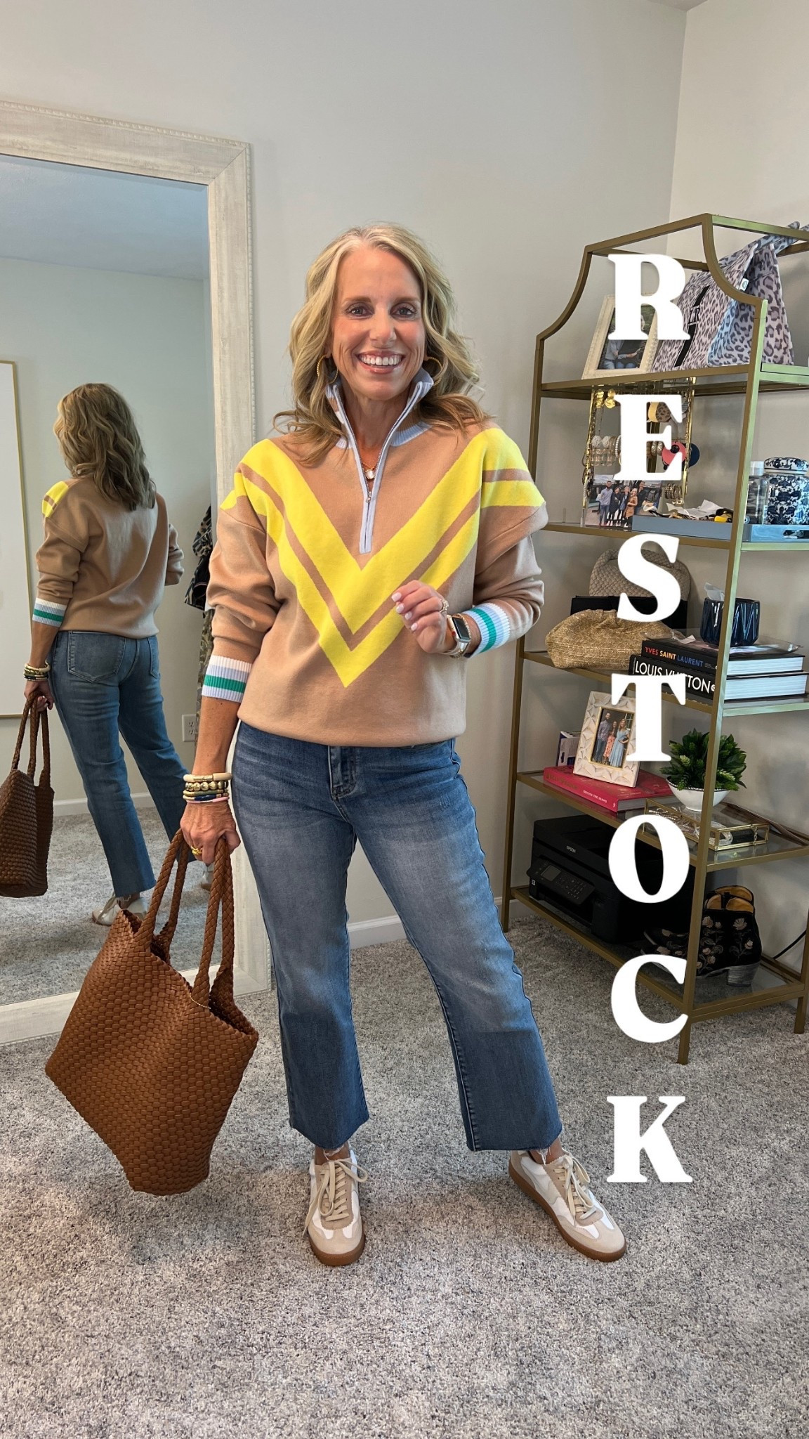 You have to feel this sweater!!! Love the preppy vibe and easy styling for fall. 

#LTKFindsUnder100 #LTKOver40 #LTKStyleTip