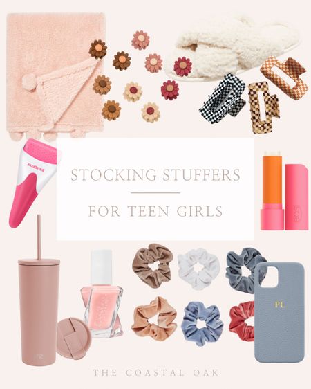 The best teen girl stocking stuffers! Love these flower hair clips and velvet scrunches. Checkerboard claw clips are super popular right now, and this monogrammed phone case is adorable. Save on this simple modern tumbler perfect for any high school or middle school girl!

#LTKGiftGuide #LTKunder50 #LTKHoliday