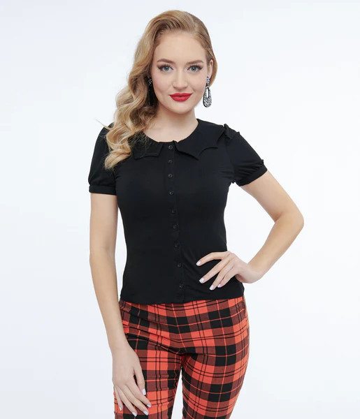 Bat Collar Blouse | UniqueVintage