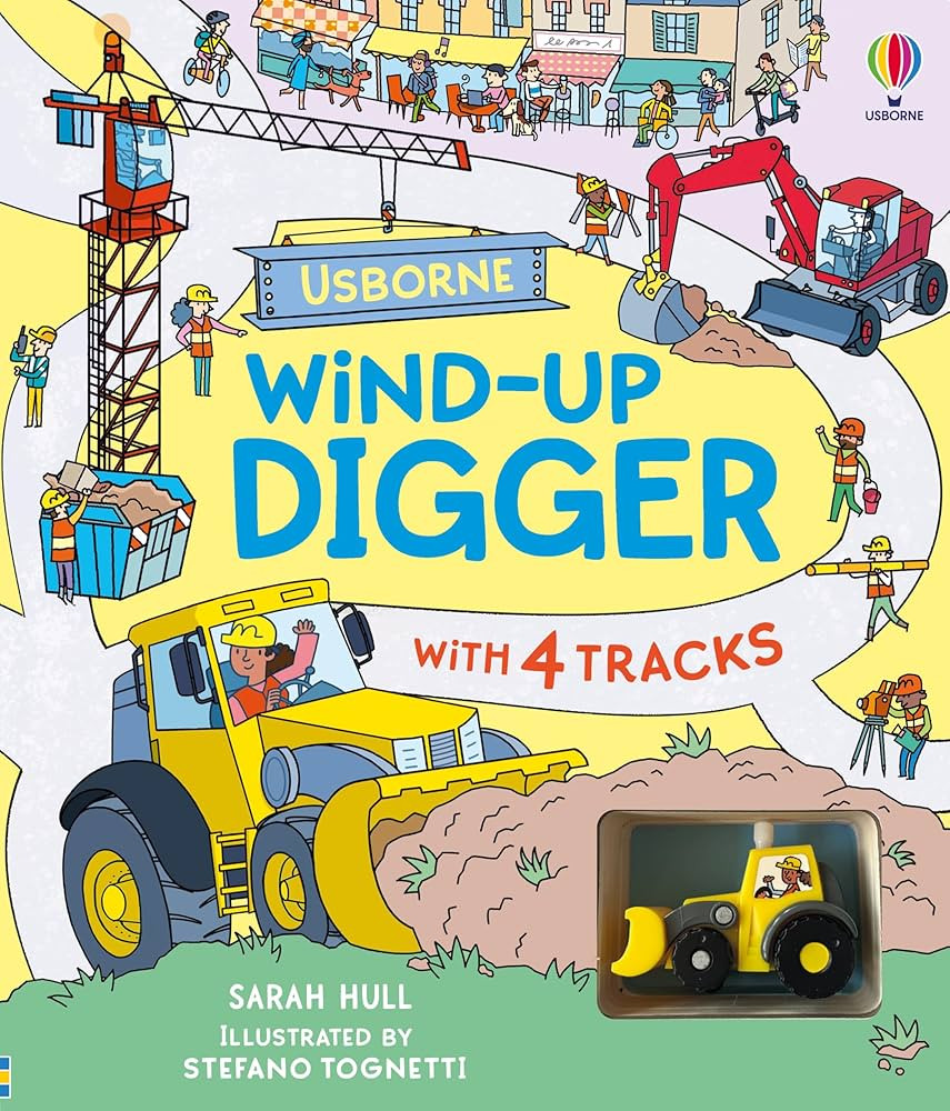Wind-up Digger: A Toy and Book Gift Featuring a Hands-On Exploration Of Diggers And Construction ... | Amazon (US)