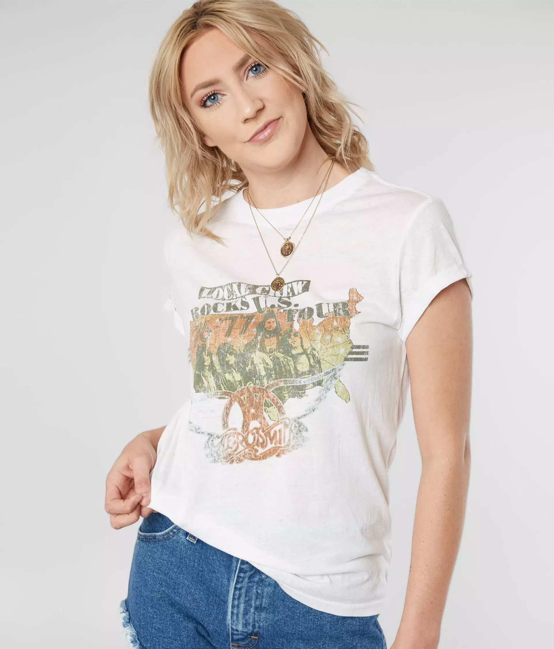 Aerosmith Band Burnout T-Shirt | Buckle