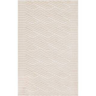 Unique Loom Sabrina Soto Beige 5 ft. x 8 ft. Hudson Indoor/Outdoor Area Rug 3146294 - The Home De... | The Home Depot