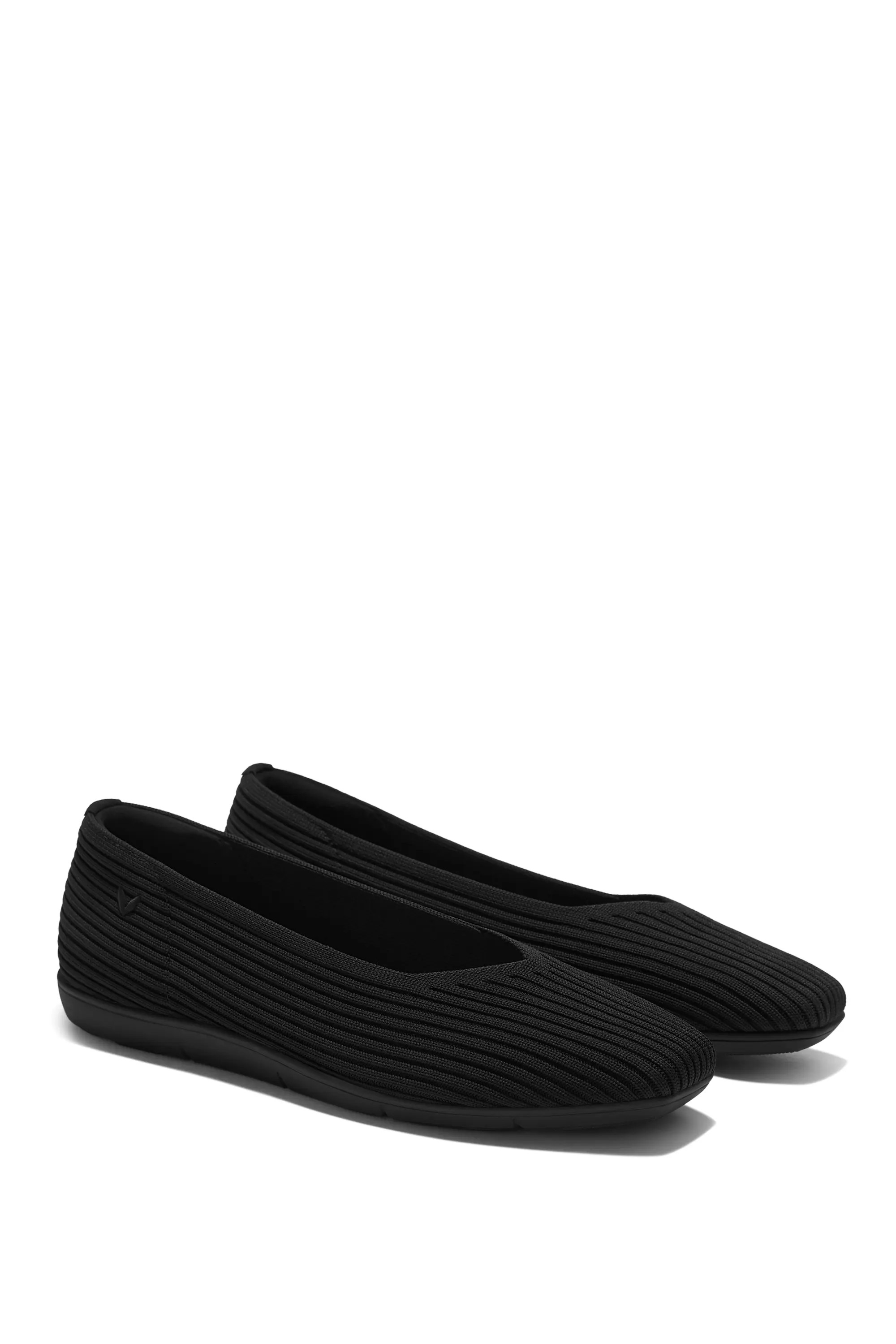 VIVAIA Margot Walker Air Lightweight Square-Toe Flats in Black Water Rpt at Nordstrom, Size 7.5 | Nordstrom