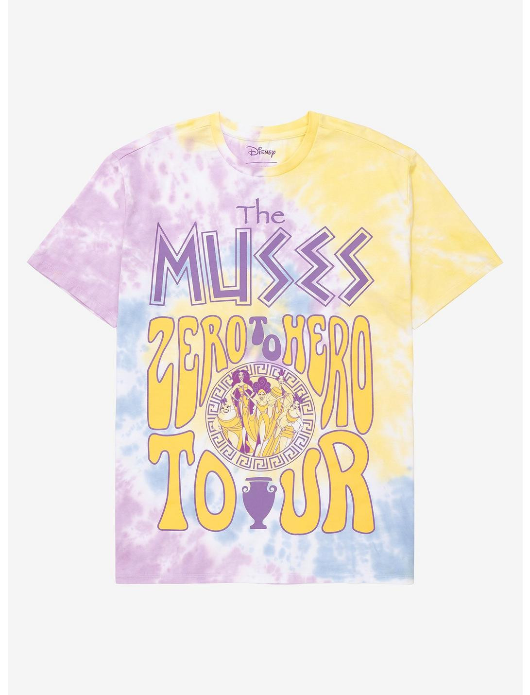 Our Universe Disney Hercules The Muses Zero to Hero Tour Women's Tie-Dye T-Shirt - BoxLunch Exclu... | BoxLunch