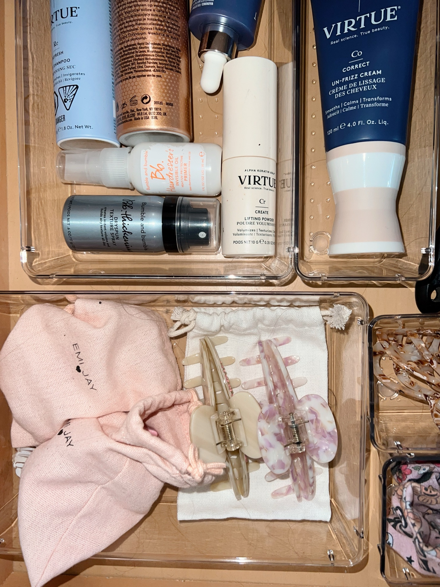 💈🎀 My hair products and accessories drawer 😌 My favorite thing about this drawer are the “no slip” organizing trays I got on Amazon. I can open and close the drawer without all my hair clips and samples rolling around 🥰

#emijay #springhair #haircare #curlyhair 

#LTKhome #LTKbeauty #LTKSeasonal