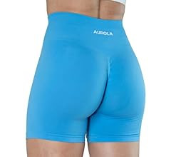 AUROLA Intensify Workout Shorts for Women Seamless Scrunch Short Gym Yoga Running Sport Active Ex... | Amazon (US)