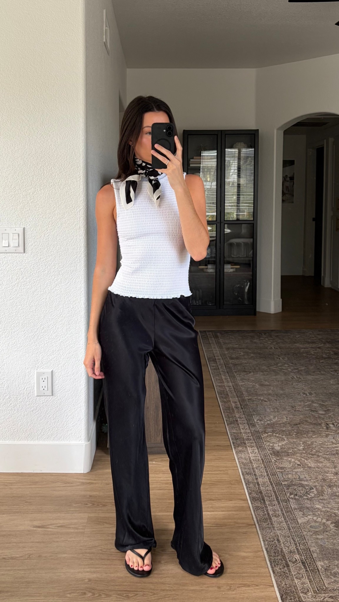 I’m 5’7” wearing an XS in the satin pants and small in the tank top! 

#LTKootd