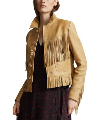 Fringed Leather Jacket | Bloomingdale's (AU)