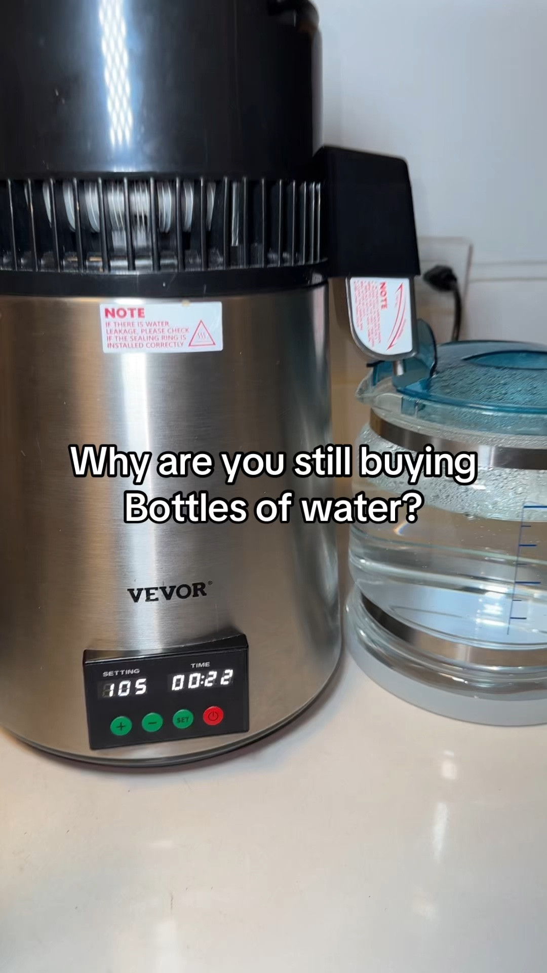 It’s so easy and so convenient to distill your water at home 
#vevordistiller #waterdistiller
