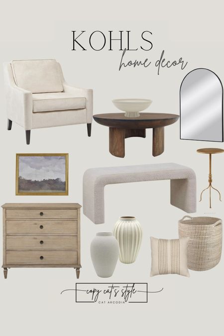 Kohl’s home decor and furniture finds, neutral home decor

#LTKStyleTip #LTKHome