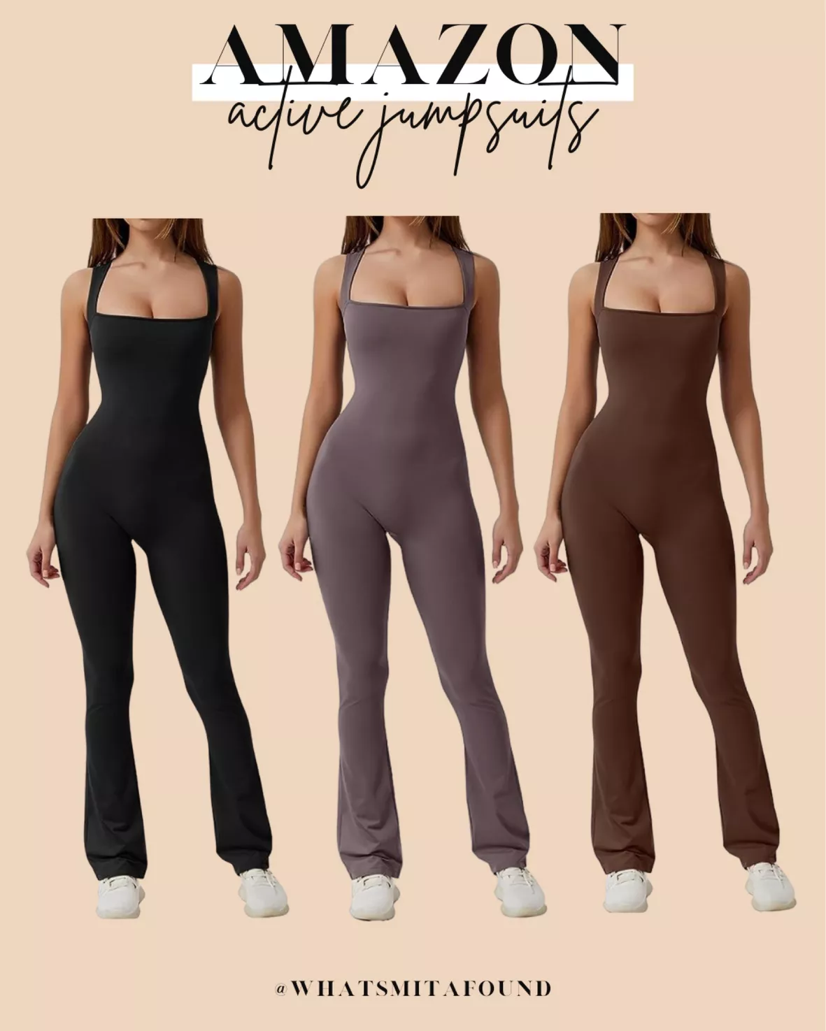  QINSEN Workout Rompers for Women Padded Low V Neck