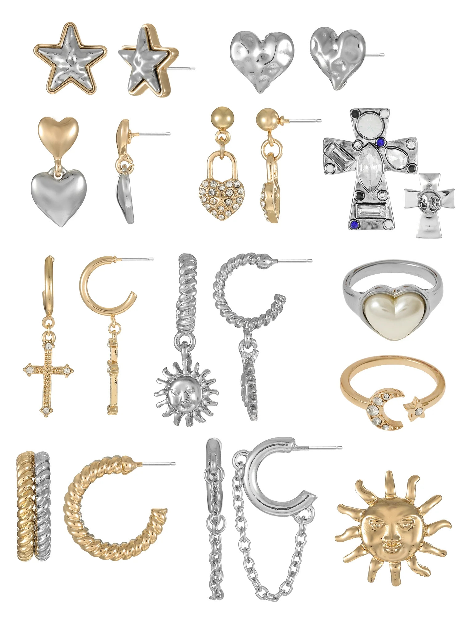 No Boundaries Holiday Gifting Goldtone Advent Calendar | Walmart (US)