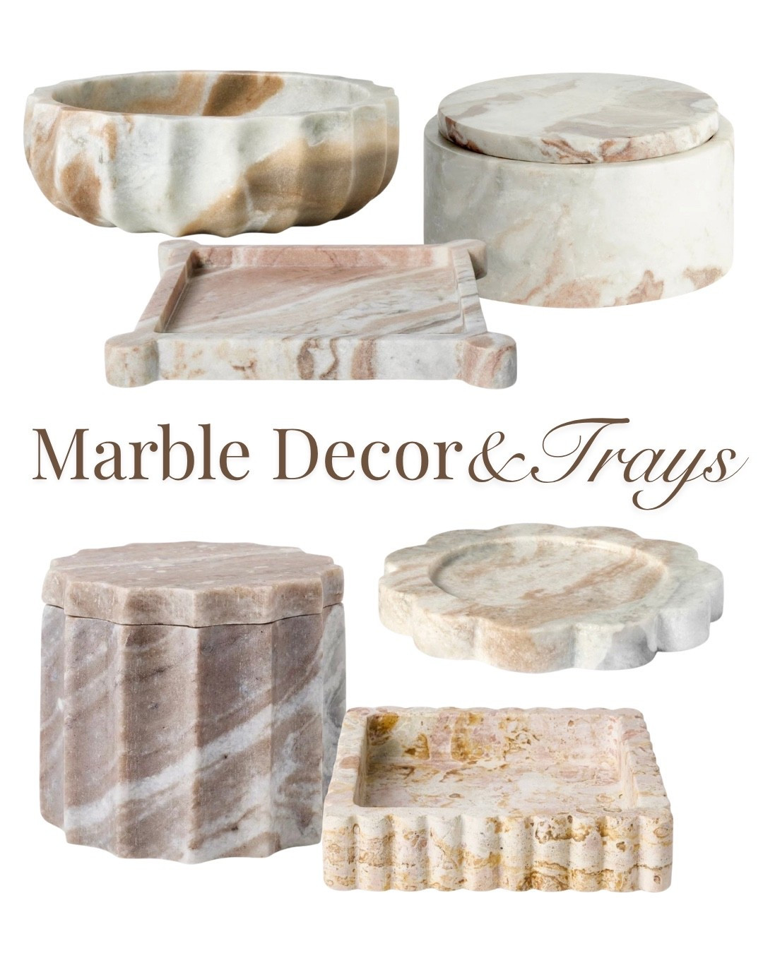 if your countertops feel cluttered but still unfinished

marble decor, decorative trays, marble bowls, trinket dishes, and bathroom accessories are all linked here

using a tray like this keeps things contained and adds depth so your surfaces feel more pulled together

shop all the marble decor here

#LTKHome
