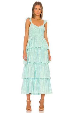 SAYLOR Myrtle Dress in Aqua from Revolve.com | Revolve Clothing (Global)