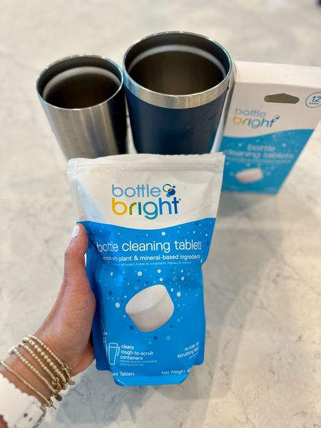 Bottle Bright non toxic cleaning tablets are perfect for hard to clean water bottles and coffee tumblers. They erase and clean like magic! Even the toughest coffee stains! #ad

#LTKfindsunder50 #LTKhome
