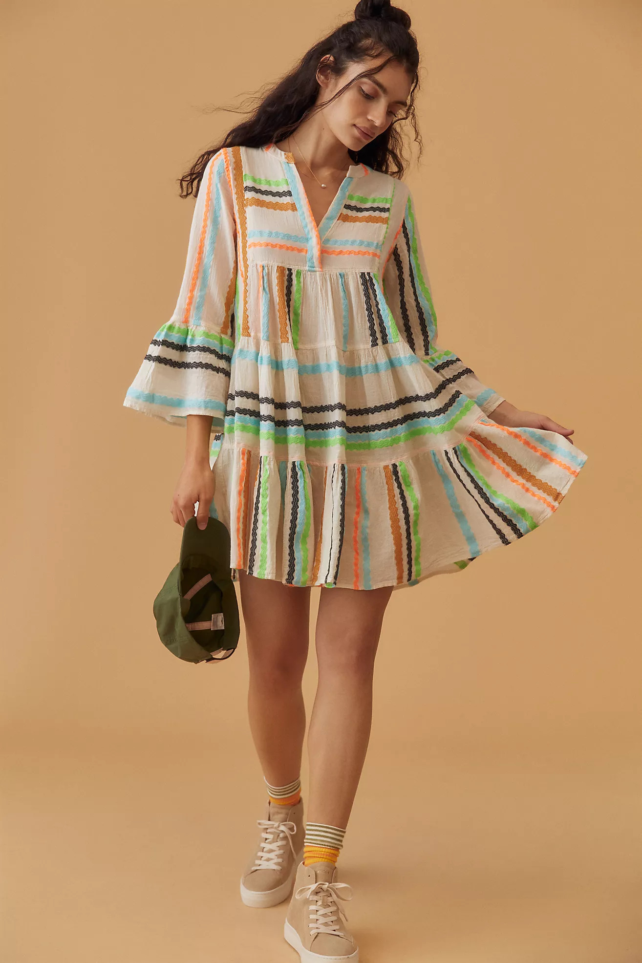 Devotion Twins Embroidered Ella Tunic Dress | Anthropologie (US)