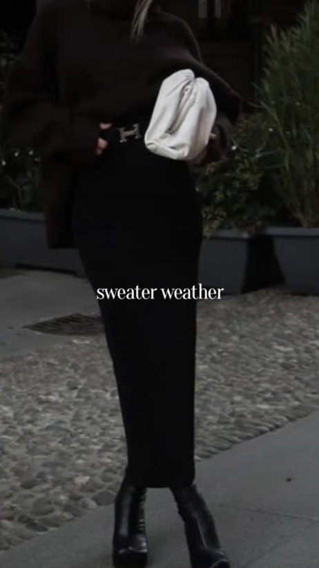 A sweater and skirt outfit is my go to in the cold weather when I want to look chic and put together but still stay comfy.  

 #LTKSeasonal #LTKStyleTip #LTKWorkwear