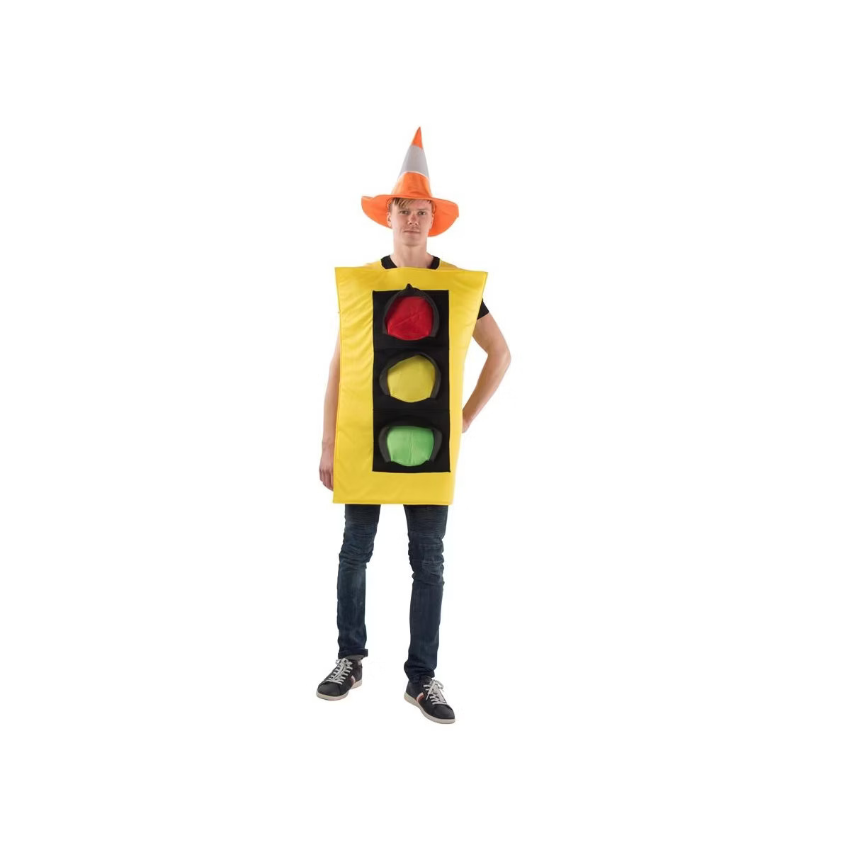 Dress Up America Traffic Light Costume and Safety Cone Hat for Adults -One Size | Target