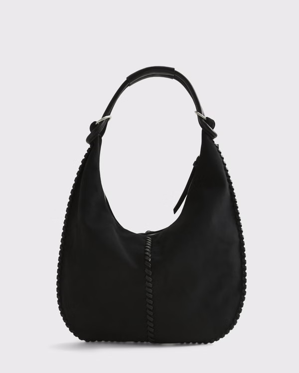 Women's Vegan Suede Whipstitch Tote Bag | Women's Clearance | Abercrombie.com | Abercrombie & Fitch (US)