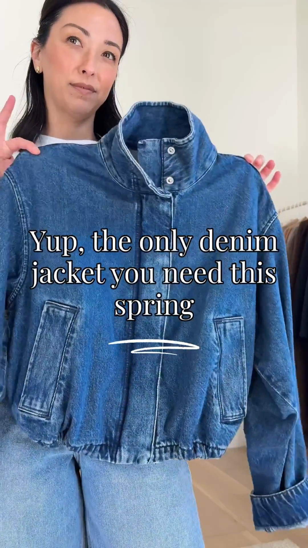 Madewell Field Crop Jacket styled 2 ways. Obsessed with this shape. I love a funnel neck and a cinched waist on a jacket, so this is truly perfection. It comes in a khaki color as well, which I ordered. 

Madewell jacket small
Madewell tee xs
Pistola pants small - old, linked similar
Staud netted flats 35
Cuyana Easy tote 
Celine sunglasses
Quince earrings
Dorsey James necklace 15"

Madewell jacket small
Madewell tee xs
Citizens of Humanity Miro jeans 23 - run very big in this color, I sized down 2
Steve Madden Jelly flats 5 - run roomy
Dragon Diffusion Santa Croce Small - dark brown
Celine sunglasses

Spring style, spring outfit, petite style, jean jacket, denim jacket 

#LTKSeasonal #LTKPetite