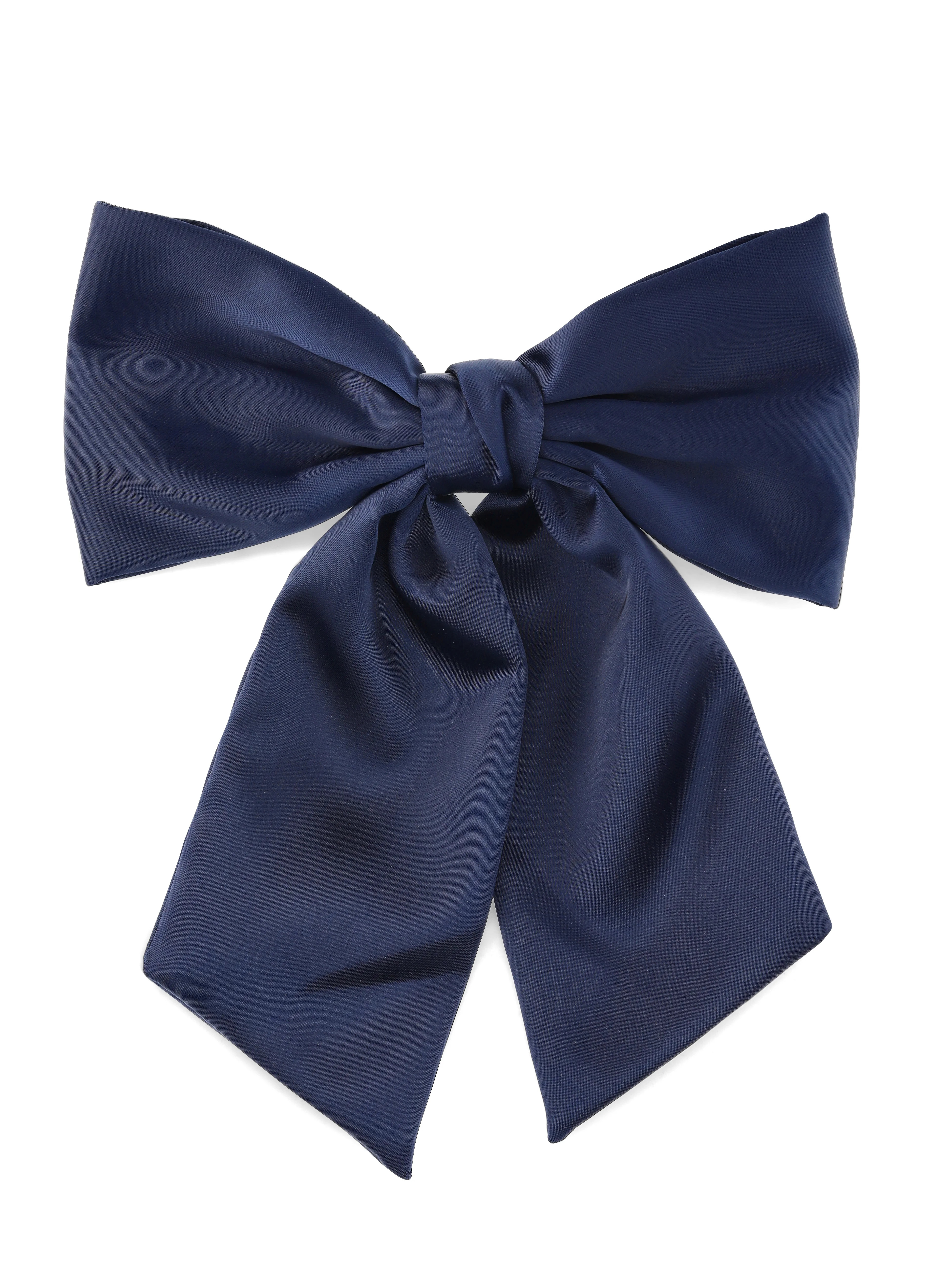 Time and Tru Bow Barrette, Navy | Walmart (US)