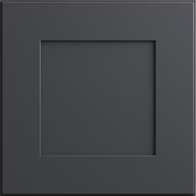 Luxxe Cabinetry Newton 13-in W x 13-in H Deep Onyx Painted Kitchen Cabinet Sample (Door Sample) | Lowe's