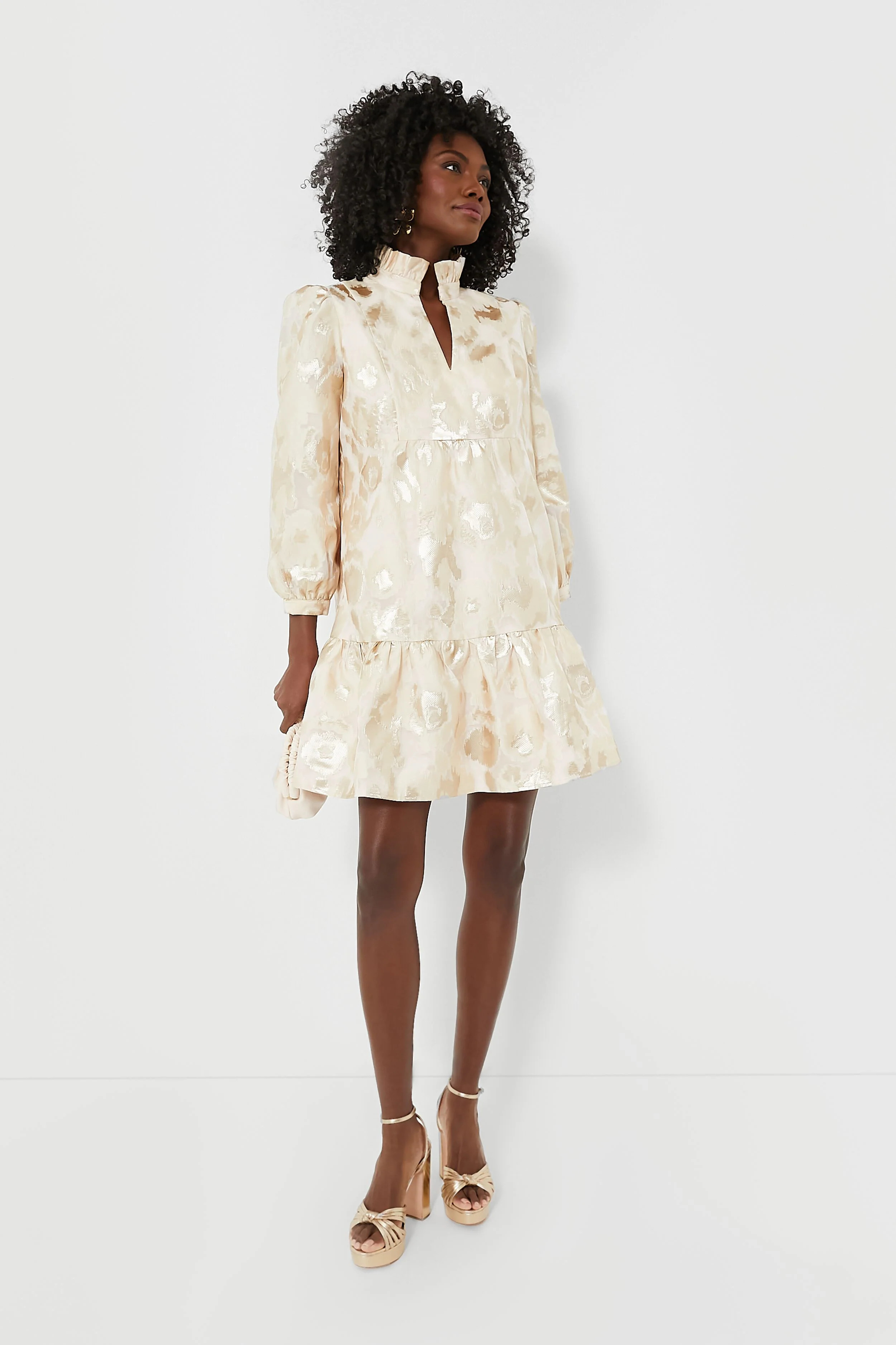 Champagne Fil Coupe Palmerston Dress | Tuckernuck (US)