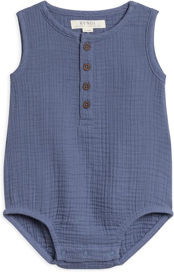 Colored Organics Organic Cotton Baby and Toddler Summer Romper Sleeveless One Piece | Amazon (US)