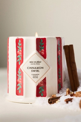 mise en place Gourmand Cinnamon Swirl Ceramic Candle | Anthropologie (US)
