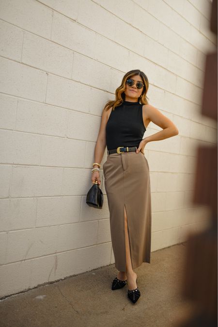 This skirt is also available in black! It’s so chic and timeless. Fit perfect and run tts.
I’m wearing size xs.
Tank top is 30% off right now! 
Top size xs
Skirt size xs
Nordstrom, Nordstrom finds, suit skirt, target finds, target style, target 

#LTKxTarget #LTKworkwear #LTKfindsunder50