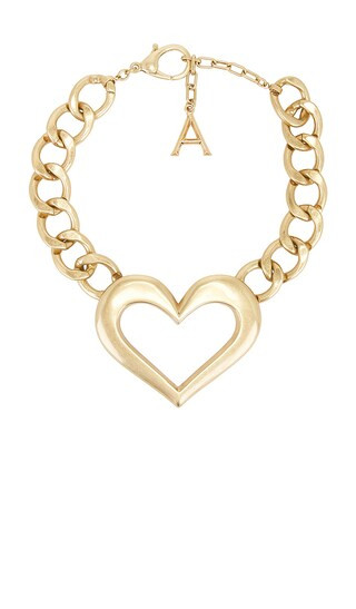 Heart Chain Necklace in Gold | Revolve Clothing (Global)