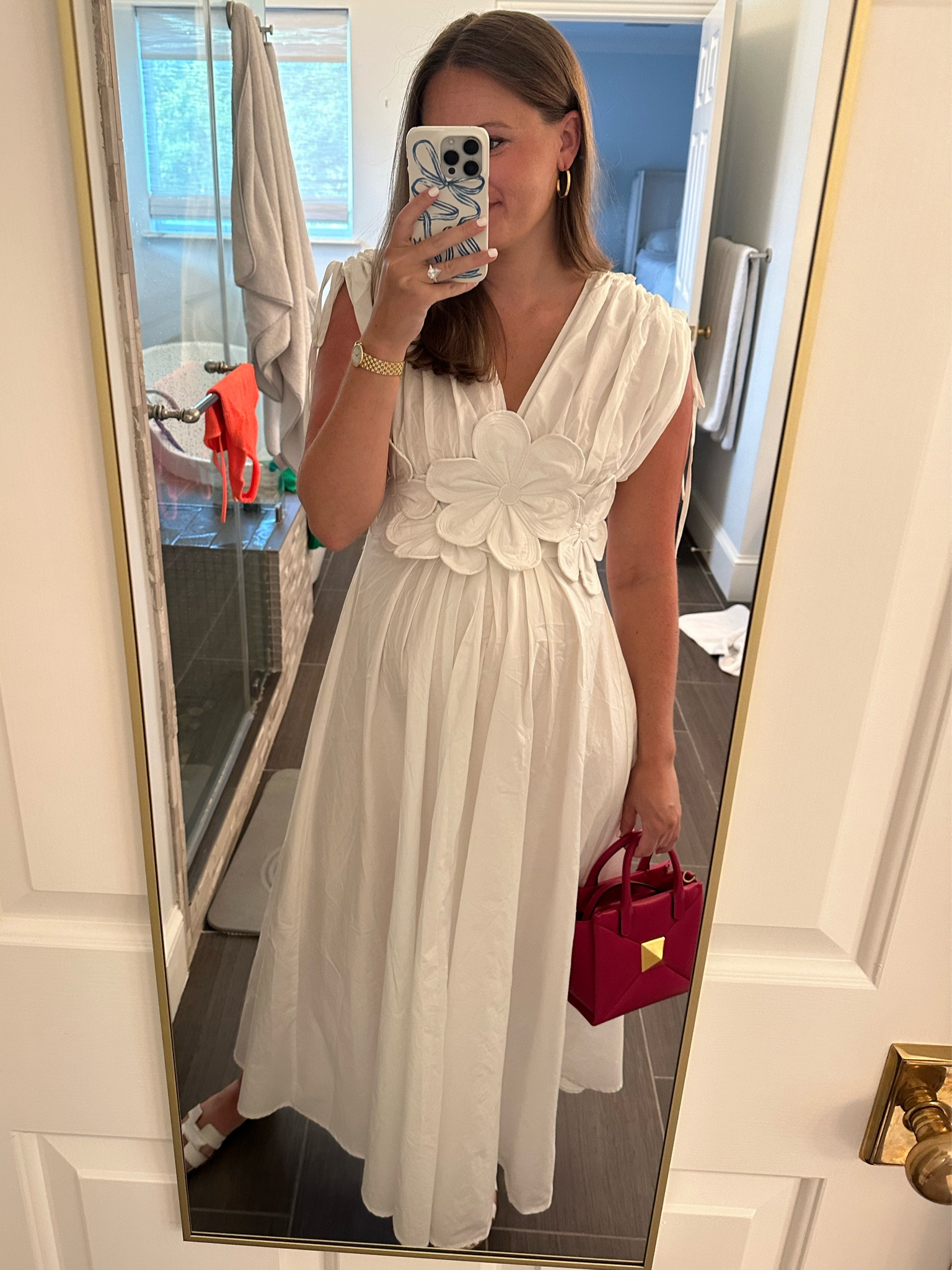 The perfect white dress ~with or without a baby bump~ 

#LTKFindsUnder100 #LTKBump #LTKWedding