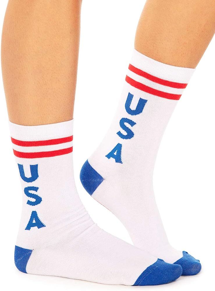 Women's USA Socks - Red White and Blue Patriotic Socks | Amazon (US)