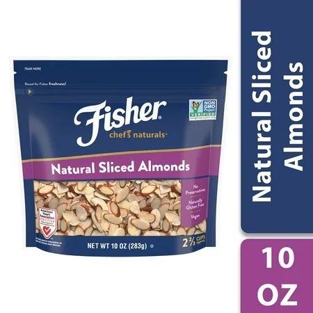 FISHER Chef's Naturals Sliced Almonds, 10 oz, Naturally Gluten Free, No Preservatives, Non-GMO | Walmart (US)