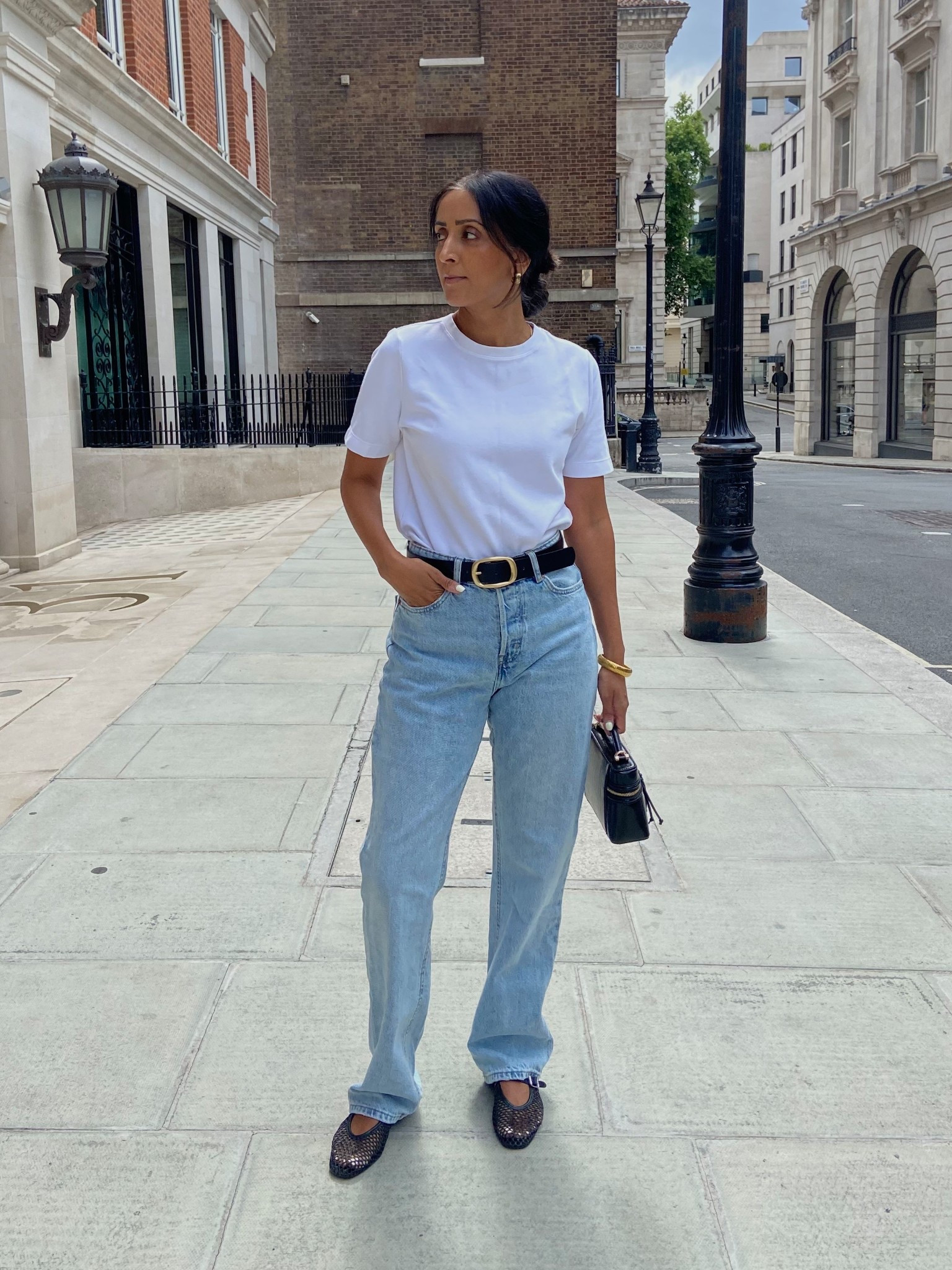 Styling wardrobe classics a white tee and blue jeanss is

#LTKsummer #LTKstyletip #LTKjeans