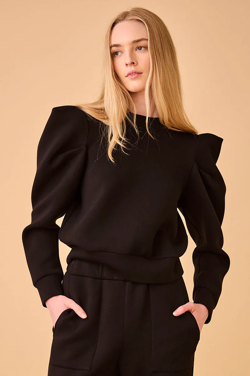 Teddy Sweatshirt | Puff Sleeve Sweatshirt | Hunter Bell | Hunter Bell