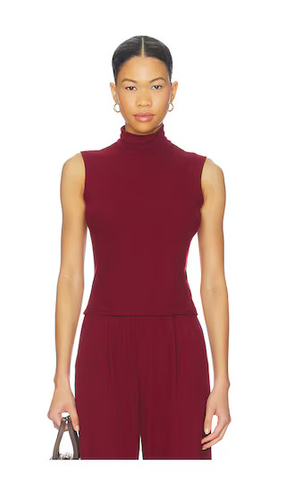 Lauren Sleeveless Turtleneck in Pinot | Revolve Clothing (Global)