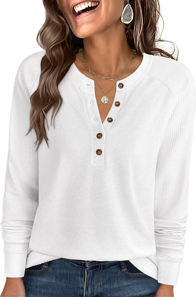 ANRABESS Long Sleeve Shirts Tops Tee Blouse | Amazon (US)