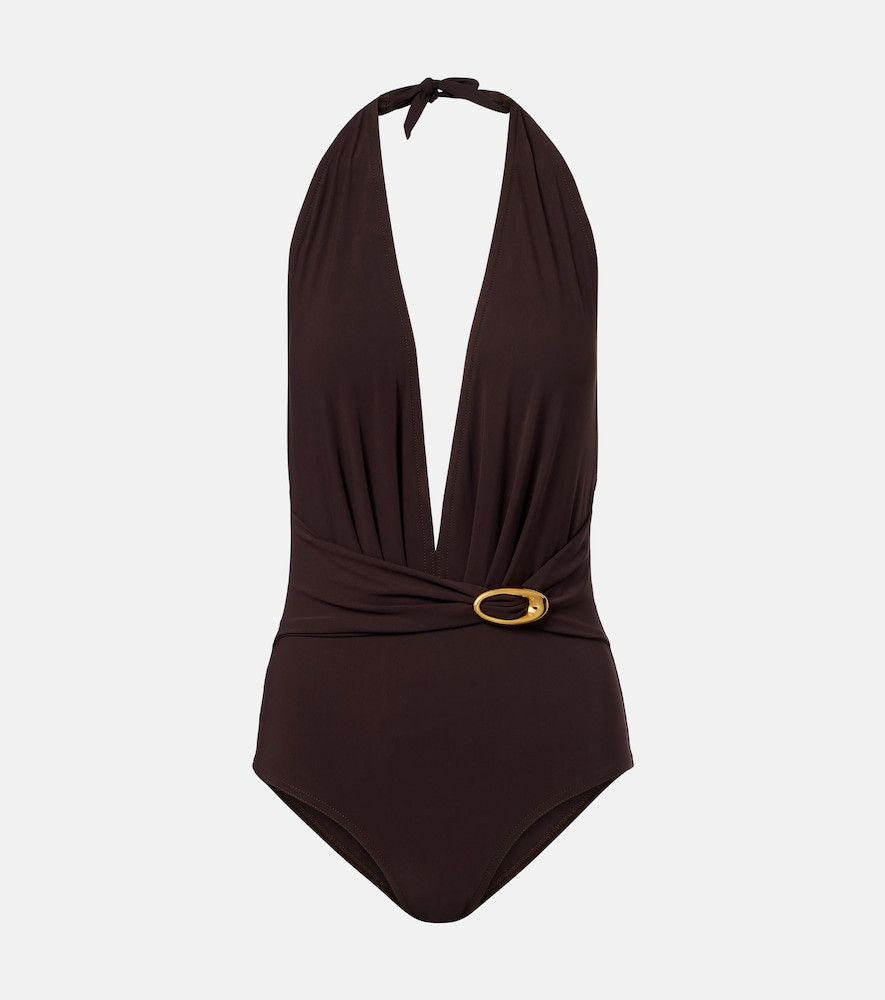 Karla Colletto Solid embellished swimsuit | Mytheresa (US/CA)