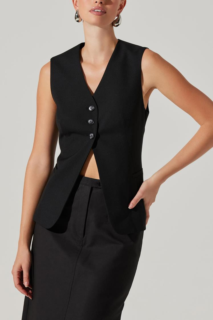Delphia Button Up Vest | South Moon Under