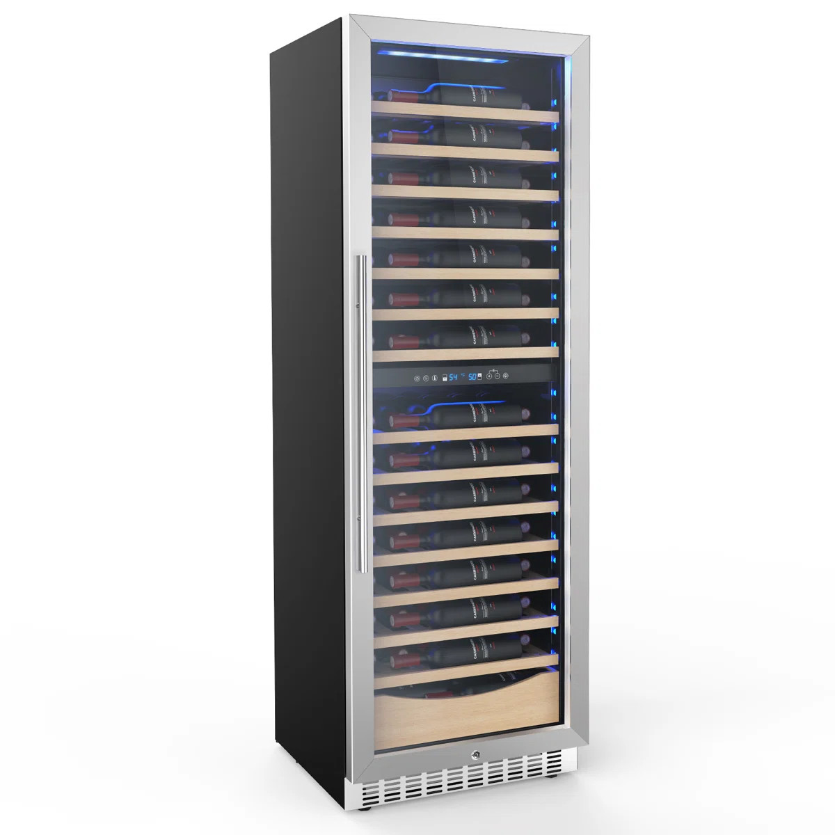 R.W.Flame 23.4" 112 Bottles Dual Zone Built-in/Freestanding Wine and Beverage Refrigerator | Wayfair North America