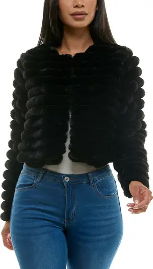 Faux Fur Long Sleeve Bolero | Nordstrom Rack