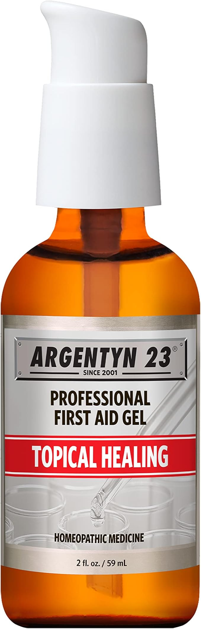 Argentyn 23 Professional Silver First Aid Gel – Topical Healing Homeopathic Medicine - 2oz Pump | Amazon (US)